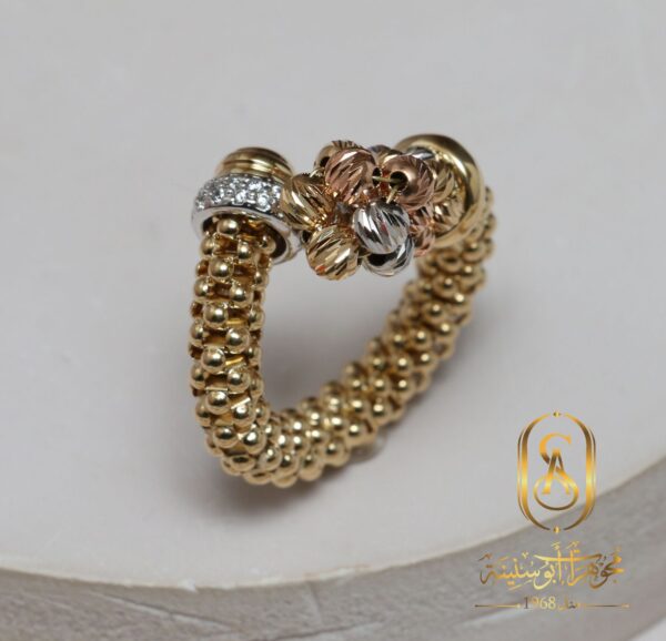 طقم ذهب عيار 18 أنيق للسيدات - Image 3