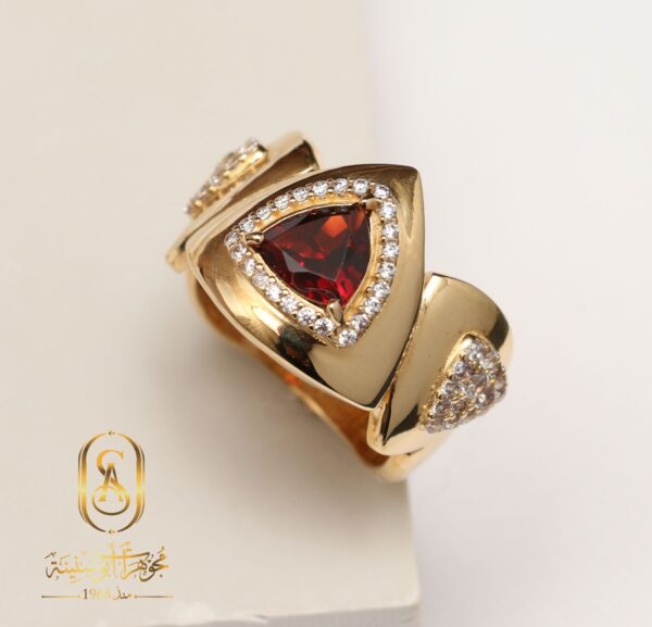 طقم ذهب عيار 18 أنيق للسيدات - Image 4