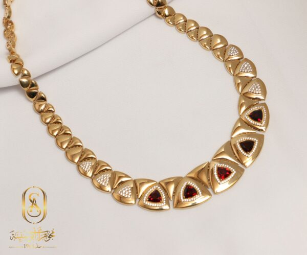طقم ذهب عيار 18 أنيق للسيدات - Image 3