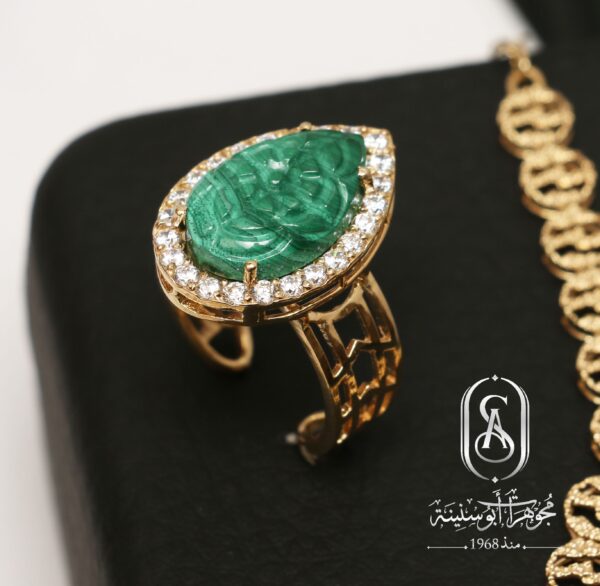 طاقم ذهب اصفر عيار 18 - Image 4