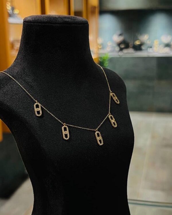 مجموعة سلاسل ذهب عيار 18 - Image 6